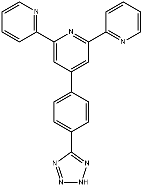 4'-(4-(1H-tetrazol-5-yl)phenyl)-2,2':6',2''-terpyridine Struktur