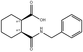 (2R)-2-(benzylcarbaMoyl)cyclohexanecarboxylicacid Struktur