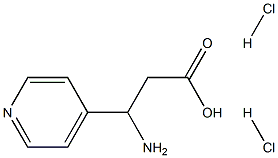 3-AMINO-3-(PYRIDIN-4-YL)PROPANOIC ACID DIHYDROCHLORIDE Struktur