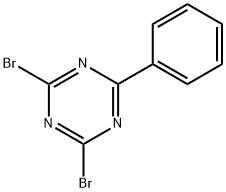 2,4-Dibromo-6-phenyl-1,3,5-triazine Struktur