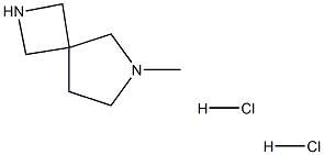 6-methyl-2,6-diazaspiro[3.4]octane dihydrochloride Struktur