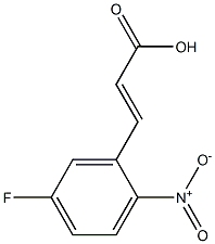 (E)-3-(5-fluoro-2-nitrophenyl)acrylic acid Struktur