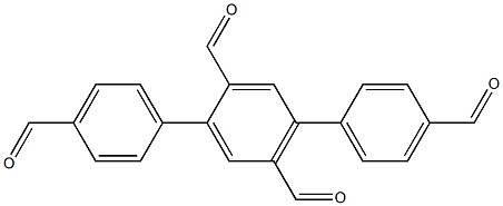 [[1,1':4',1''-Terphenyl]-2',4,4'',5'-tetracarbaldehyde] Struktur