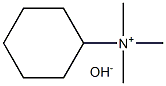 N,N,N-trimethylcyclohexanaminium hydroxide Struktur