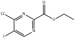 ethyl 4-chloro-5-iodopyrimidine-2-carboxylate Struktur