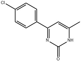 2-Hydroxy-4-(4-chlorophenyl)-6-methylpyrimidine Struktur