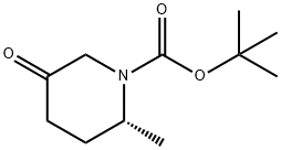 1-Piperidinecarboxylic acid, 2-methyl-5-oxo-, 1,1-dimethylethyl ester, (2R)- Struktur