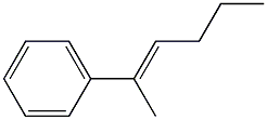 (1-Methyl-1-pentenyl)benzene. Struktur