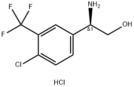 (2R)-2-AMINO-2-[4-CHLORO-3-(TRIFLUOROMETHYL)PHENYL]ETHAN-1-OL HCL Struktur