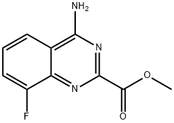 methyl 4-amino-8-fluoroquinazoline-2-carboxylate Struktur