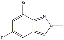 7-bromo-5-fluoro-2-methyl-2H-indazole Struktur