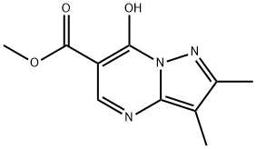 methyl 7-hydroxy-2,3-dimethylpyrazolo[1,5-a]pyrimidine-6-carboxylate Struktur