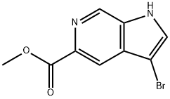 methyl 3-bromo-1H-pyrrolo[2,3-c]pyridine-5-carboxylate Struktur