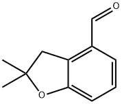 2,2-dimethyl-2,3-dihydro-1-benzofuran-4-carbaldehyde Struktur