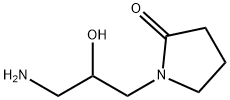 1-(3-amino-2-hydroxypropyl)pyrrolidin-2-one Struktur