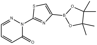 2-(4-(4,4,5,5-tetramethyl-1,3,2-dioxaborolan-2-yl)thiazol-2-yl)pyridazin-3(2H)-one Struktur