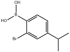 2-Bromo-4-isopropylphenylboronic acid Struktur