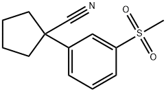 1-[3-(Methylsulfonyl)phenyl]cyclopentanecarbonitrile Struktur