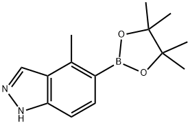 4-Methyl-1H-indazole-5-boronic acid pinacol ester Struktur