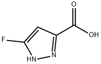 3-fluoro-1H-pyrazole-5-carboxylic acid Struktur