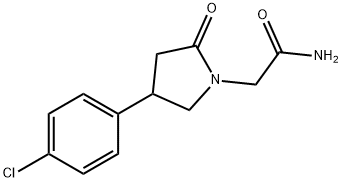 2-(4-(4-氯苯基)-2-氧吡咯烷-1-基)乙酰胺 結(jié)構(gòu)式