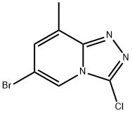 1,2,4-Triazolo[4,3-a]pyridine, 6-bromo-3-chloro-8-methyl- Struktur