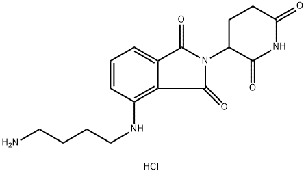 4-[(4-Aminobutyl)amino]-2-(2,6-dioxopiperidin-3-yl)isoindoline-1,3-dione HCl Structure