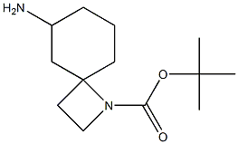 tert-butyl 6-amino-1-azaspiro[3.5]nonane-1-carboxylate Struktur