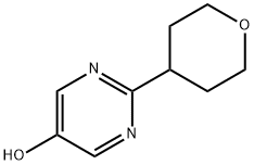 2-(tetrahydro-2H-pyran-4-yl)pyrimidin-5-ol Struktur