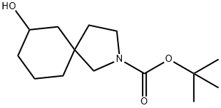 tert-butyl 7-hydroxy-2-azaspiro[4.5]decane-2-carboxylate Struktur