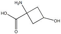 (1r,3r)-1-amino-3-hydroxycyclobutane-1-carboxylic acid Struktur