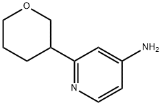 2-(tetrahydro-2H-pyran-3-yl)pyridin-4-amine Struktur