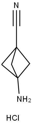 3-aminobicyclo[1.1.1]pentane-1-carbonitrile hydrochloride Struktur