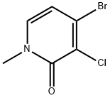 4-Bromo-3-chloro-1-methylpyridin-2(1H)-one Struktur