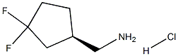 [(1R)-3,3-difluorocyclopentyl]methanamine hydrochloride Struktur