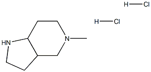 5-methyl-octahydro-1H-pyrrolo[3,2-c]pyridine dihydrochloride Struktur