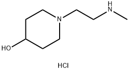 1-[2-(Methylamino)ethyl]-4-piperidinol hydrochloride Structure