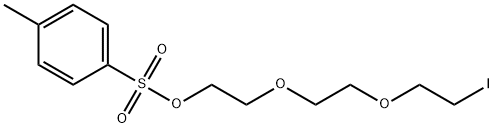 Toluene-4-sulfonic acid 2-[2-(2-iodoethoxy)-ethoxy]-ethyl ester Struktur