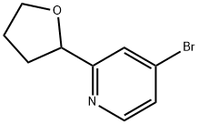 4-bromo-2-(tetrahydrofuran-2-yl)pyridine Struktur