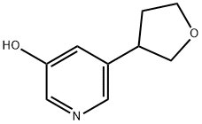 5-(tetrahydrofuran-3-yl)pyridin-3-ol Struktur