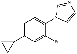 1-(2-bromo-4-cyclopropylphenyl)-1H-imidazole Struktur