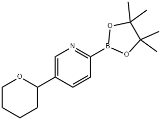 5-(2-TETRAHYDROPYRANYL)PYRIDINE-2-BORONIC ACID PINACOL ESTER Structure