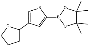 4,4,5,5-tetramethyl-2-(4-(tetrahydrofuran-2-yl)thiophen-2-yl)-1,3,2-dioxaborolane Struktur