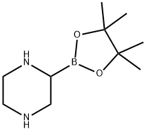 Piperazine-2-boronic acid pinacol ester Struktur