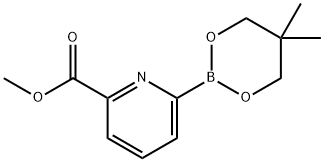 6-(Methoxycarbonyl)pyridine-2-boronic acid neopentylglycol ester Struktur