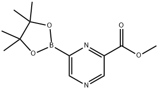 methyl 6-(4,4,5,5-tetramethyl-1,3,2-dioxaborolan-2-
yl)pyrazine-2-carboxylate Struktur