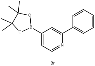 2-Bromo-6-phenylpyridine-4-boronic acid pinacol ester Struktur