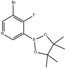 4-Fluoro-3-bromopyridine-5-boronic acid pinacol ester Struktur