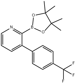 3-(4-Trifluoromethylphenyl)pyridine-2-boronic acid pinacol ester Struktur