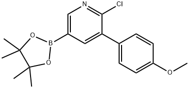 6-Chloro-5-(4-methoxyphenyl)pyridine-3-boronic acid pinacol ester Struktur